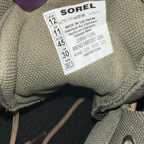 New Sorel Mac Hill Lite Trace Waterproof Boots size 12 - Picture 6 of 6